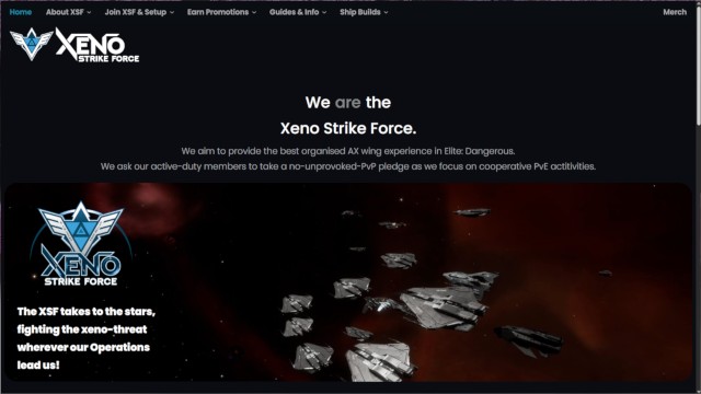 The Xeno Strike Force's home page
